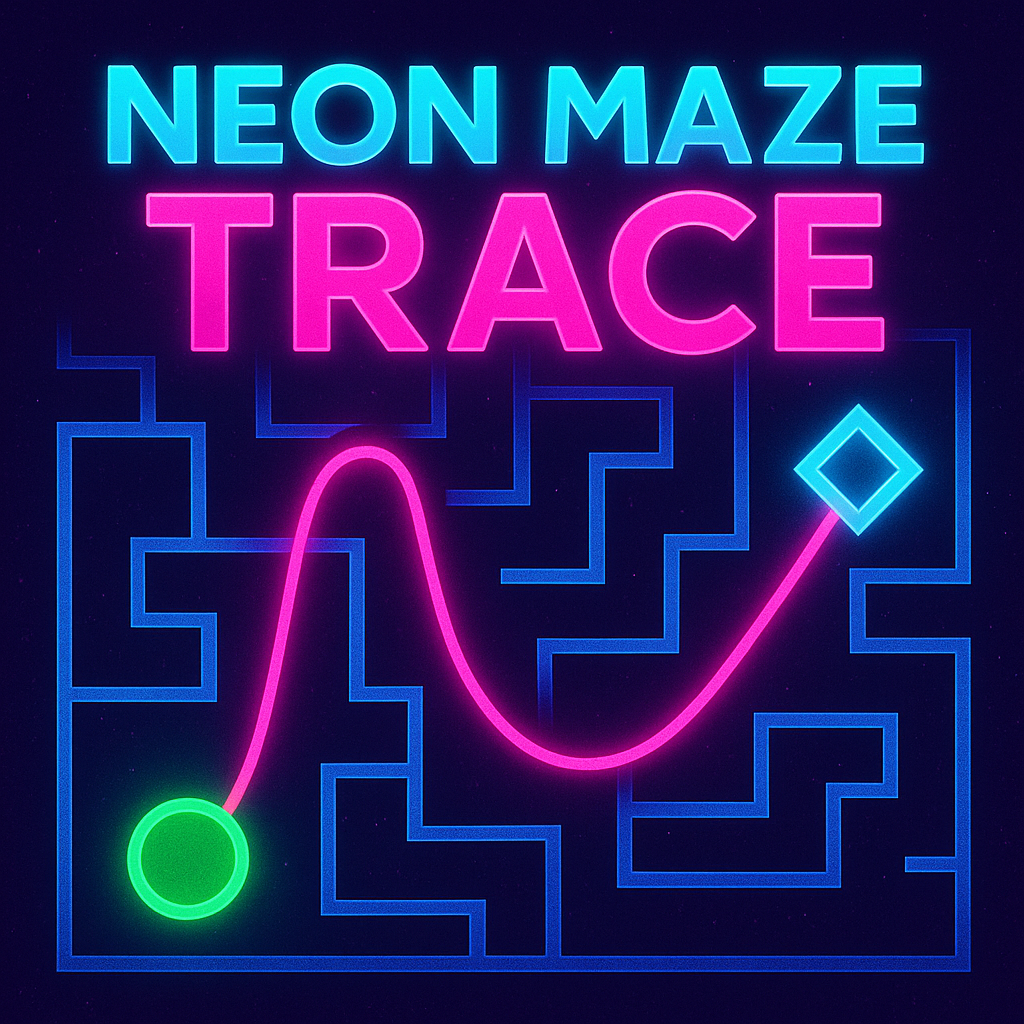 Neon Maze Trace